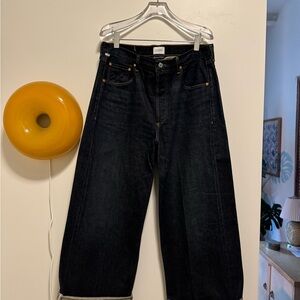 Citizens Of Humanity Dark Blue Wide Leg Jeans